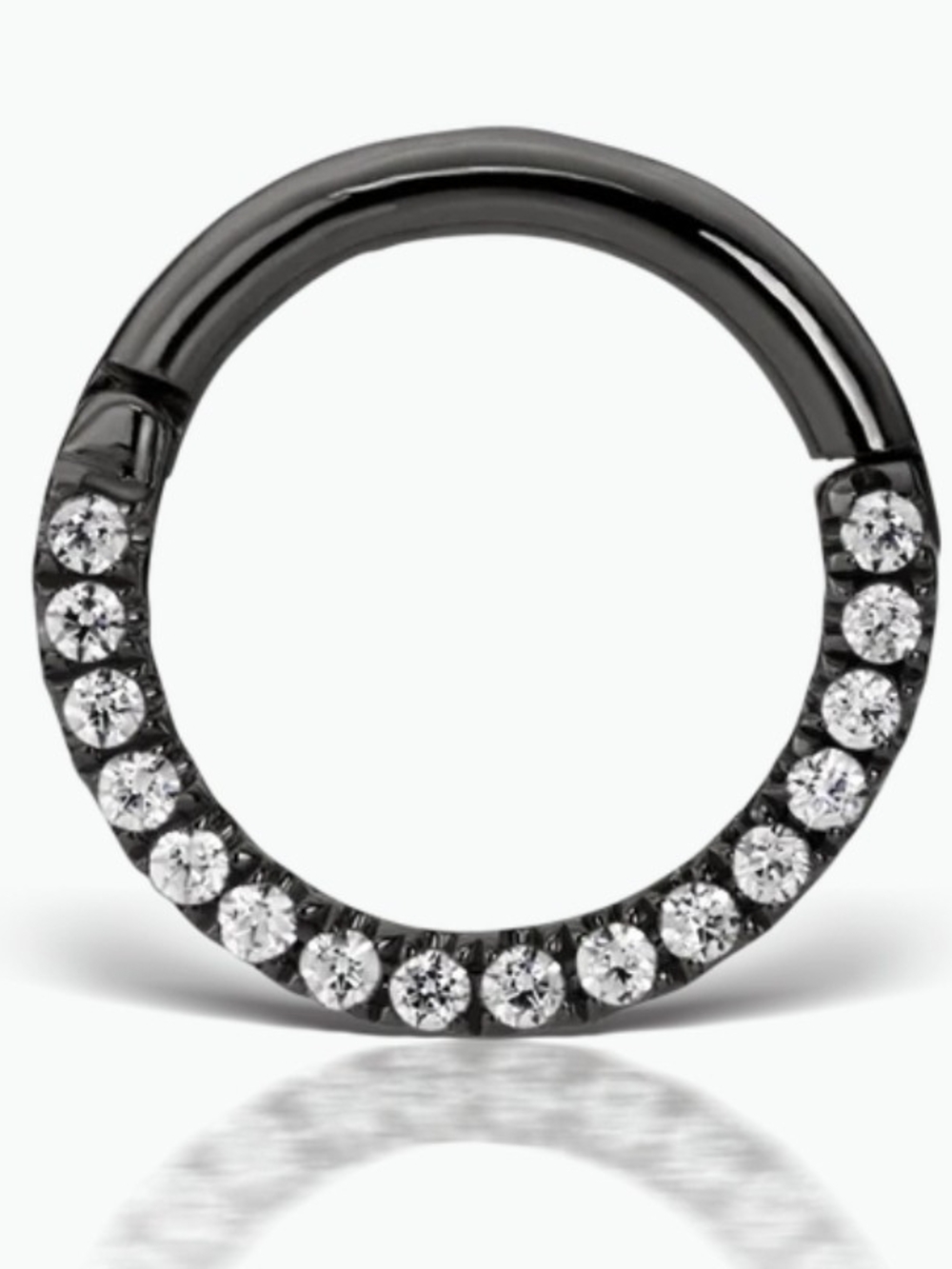 Maria Tash Cubic Zirconia Horizontal Eternity Hoop Earring